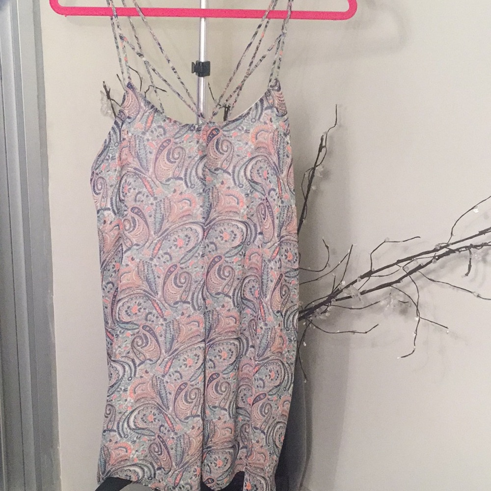 Patterned Font Crossed Dress